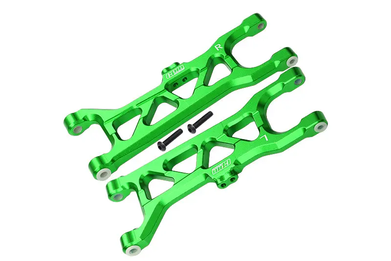Arrma 1/10 Kraton 4S Blx Aluminum Front Lower Arms - 2Pc Set Green 1