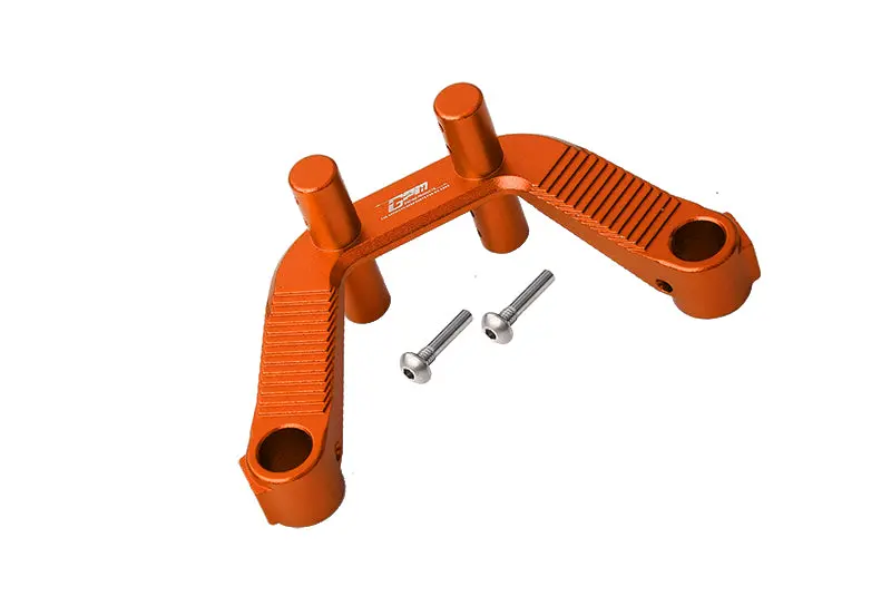Arrma 1/10 Kraton 4S Blx Aluminum Rear Body Post Stabilizer - 3Pc Set Orange 1