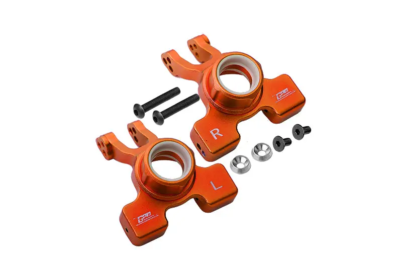 Arrma 1/10 Kraton 4S Blx Aluminum Rear Knuckle Arm - 2Pc Set Orange 1