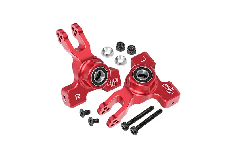 Arrma 1/10 Kraton 4S Blx Aluminum Rear Knuckle Arm - 2Pc Set Red 1