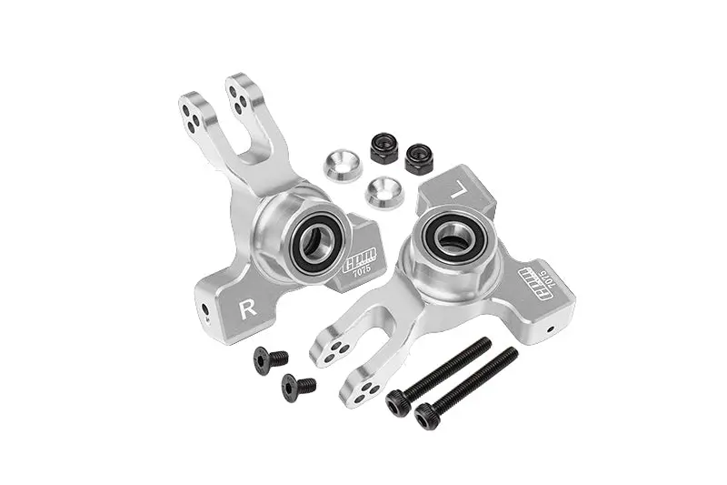 Arrma 1/10 Kraton 4S Blx Aluminum Rear Knuckle Arm - 2Pc Set Silver 1