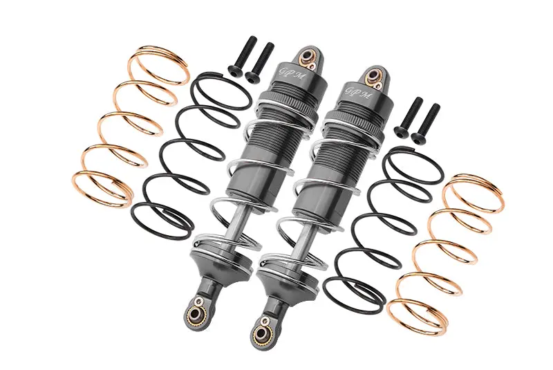 Arrma 1/10 Kraton 4S Blx Aluminum Rear Thickened Spring Dampers 120Mm - 10Pc Set Gray Silver 1