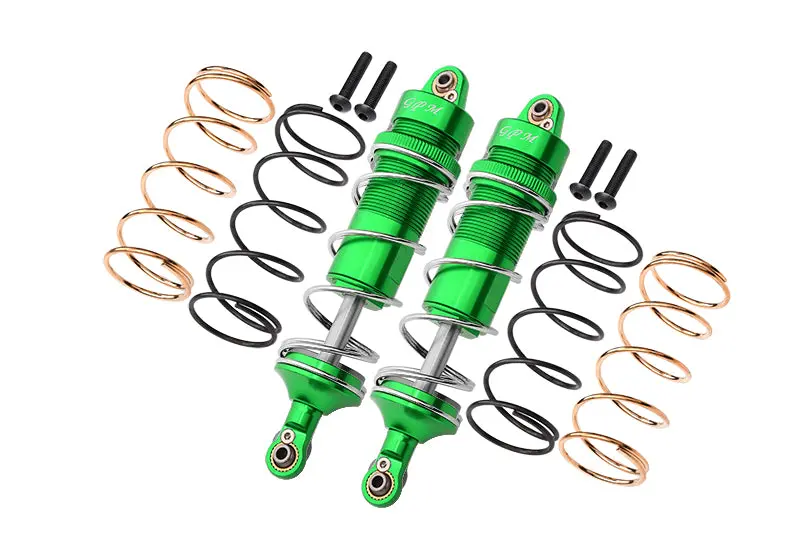 Arrma 1/10 Kraton 4S Blx Aluminum Rear Thickened Spring Dampers 120Mm - 10Pc Set Green 1
