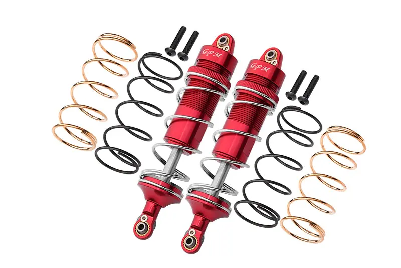 Arrma 1/10 Kraton 4S Blx Aluminum Rear Thickened Spring Dampers 120Mm - 10Pc Set Red 1
