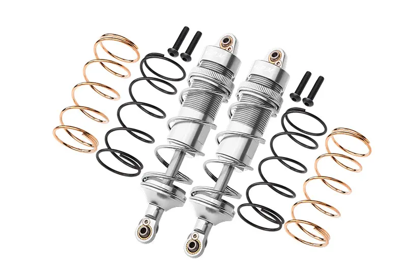 Arrma 1/10 Kraton 4S Blx Aluminum Rear Thickened Spring Dampers 120Mm - 10Pc Set Silver 1