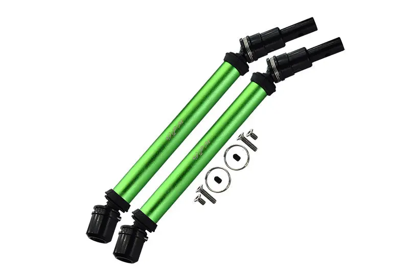 Arrma 1/10 Outcast 4X4 4S V2 Blx Stunt Truck Medium Carbon Steel+Aluminium Front Or Rear Cvd Drive Shaft - 10Pc Set Green 1