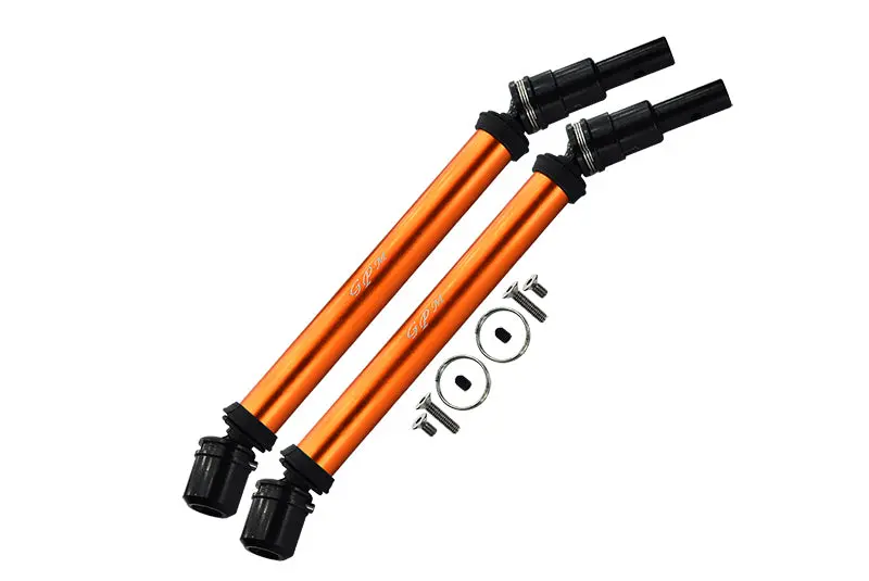 Arrma 1/10 Outcast 4X4 4S V2 Blx Stunt Truck Medium Carbon Steel+Aluminium Front Or Rear Cvd Drive Shaft - 10Pc Set Orange 1