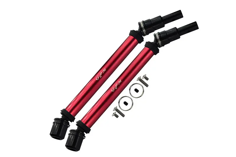 Arrma 1/10 Outcast 4X4 4S V2 Blx Stunt Truck Medium Carbon Steel+Aluminium Front Or Rear Cvd Drive Shaft - 10Pc Set Red 1