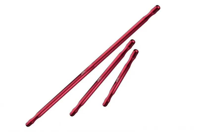 Arrma 1/5 Kraton 8S Blx Monster Truck Aluminum Front & Center & Rear Support Brace Bar - 3Pc Red 1