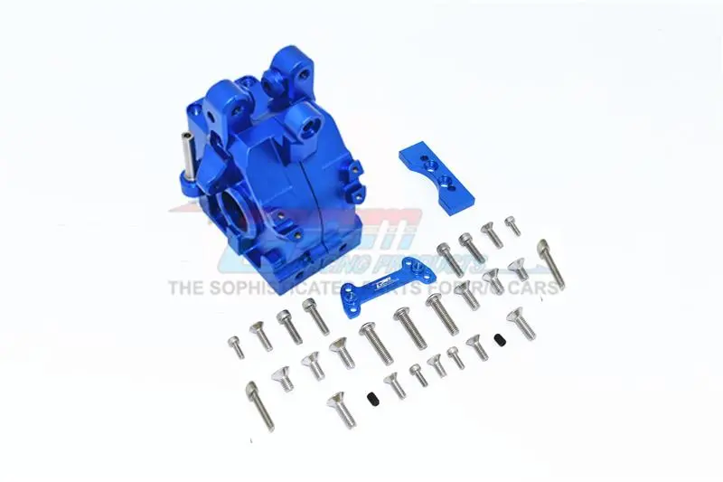 Arrma 1/5 Kraton 8S Blx / Outcast 8S Blx Aluminum Front Gear Box - 1 Set Blue 1
