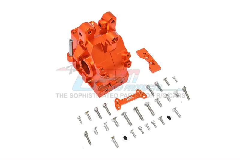 Arrma 1/5 Kraton 8S Blx / Outcast 8S Blx Aluminum Front Gear Box - 1 Set Orange 1
