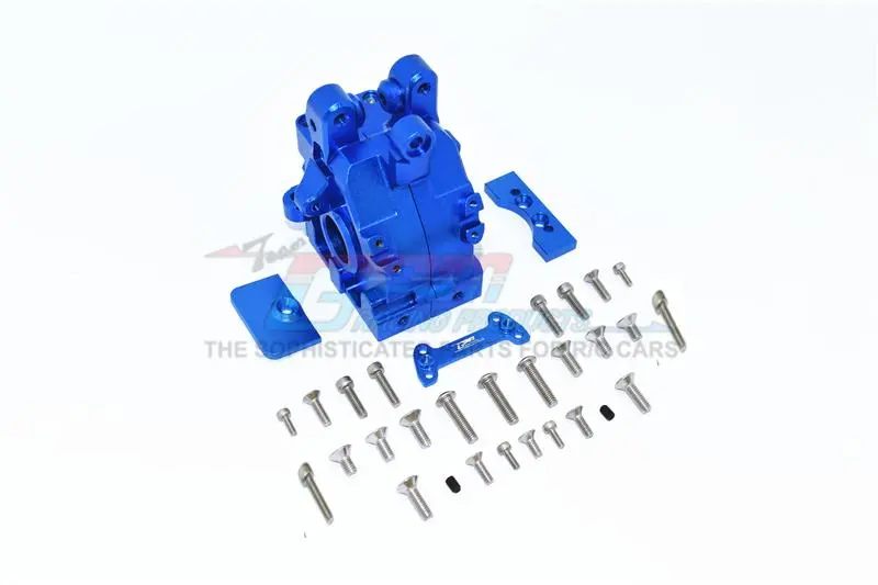 Arrma 1/5 Kraton 8S Blx / Outcast 8S Blx Aluminum Rear Gear Box - 1 Set Blue 1