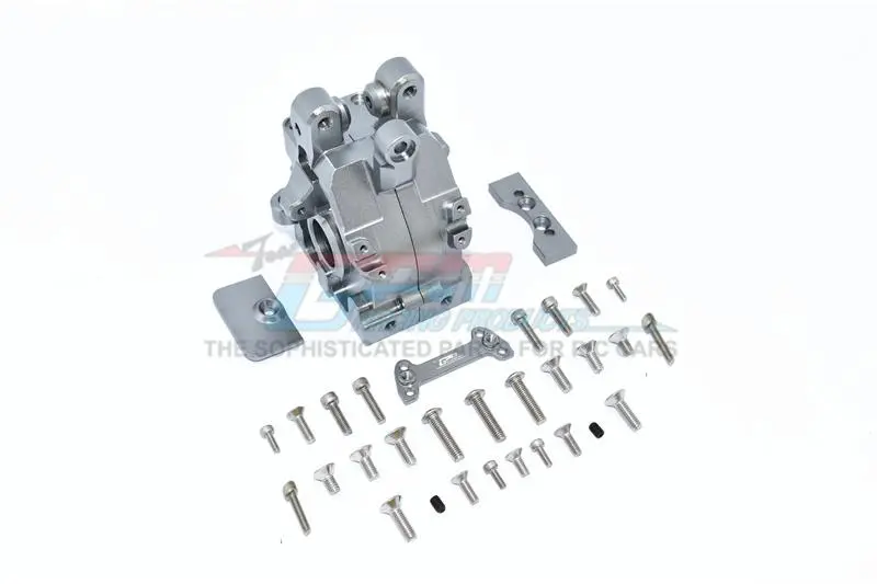 Arrma 1/5 Kraton 8S Blx / Outcast 8S Blx Aluminum Rear Gear Box - 1 Set Gray Silver 1