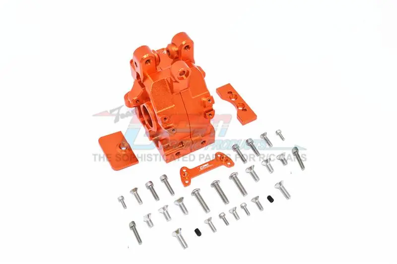 Arrma 1/5 Kraton 8S Blx / Outcast 8S Blx Aluminum Rear Gear Box - 1 Set Orange 1