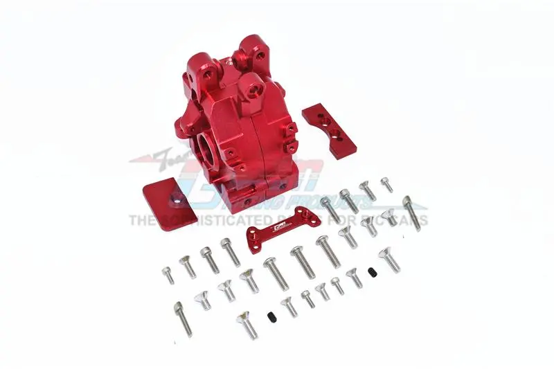 Arrma 1/5 Kraton 8S Blx / Outcast 8S Blx Aluminum Rear Gear Box - 1 Set Red 1