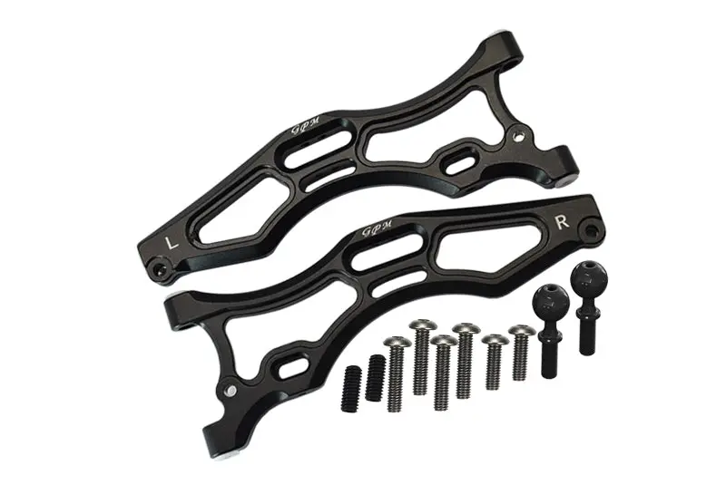 Arrma 1/7 Fireteam Tactical Unit 6S Blx Ara7618 Aluminum Front Lower Arms - 12Pc Set Black 1