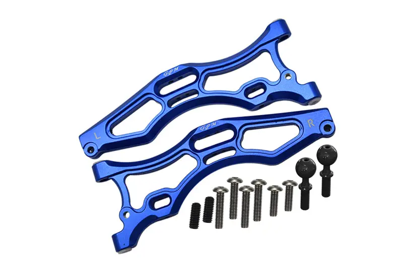 Arrma 1/7 Fireteam Tactical Unit 6S Blx Ara7618 Aluminum Front Lower Arms - 12Pc Set Blue 1