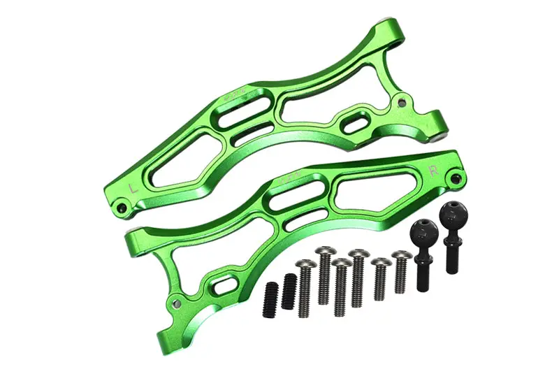 Arrma 1/7 Fireteam Tactical Unit 6S Blx Ara7618 Aluminum Front Lower Arms - 12Pc Set Green 1