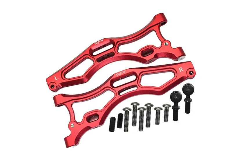 Arrma 1/7 Fireteam Tactical Unit 6S Blx Ara7618 Aluminum Front Lower Arms - 12Pc Set Red 1