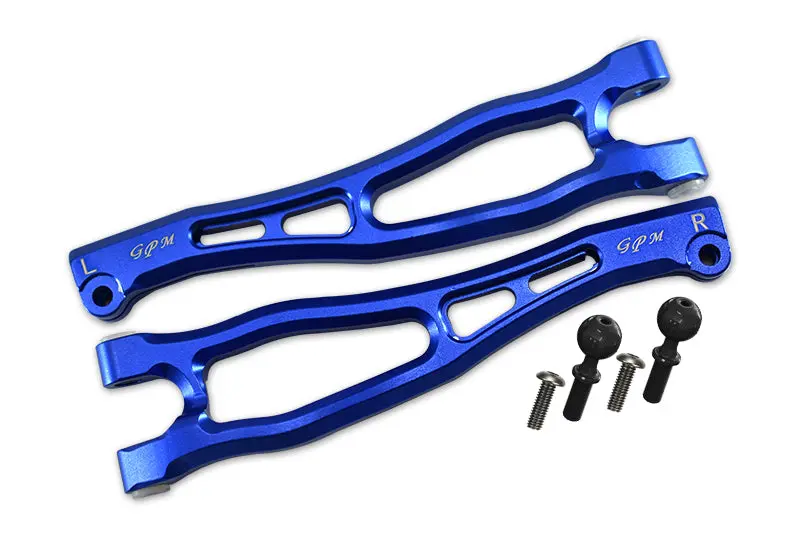 Arrma 1/7 Fireteam Tactical Unit 6S Blx Ara7618 Aluminum Front Upper Arms - 6Pc Set Blue 1