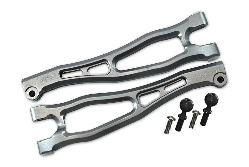 Arrma 1/7 Fireteam Tactical Unit 6S Blx Ara7618 Aluminum Front Upper Arms - 6Pc Set Gray Silver 1