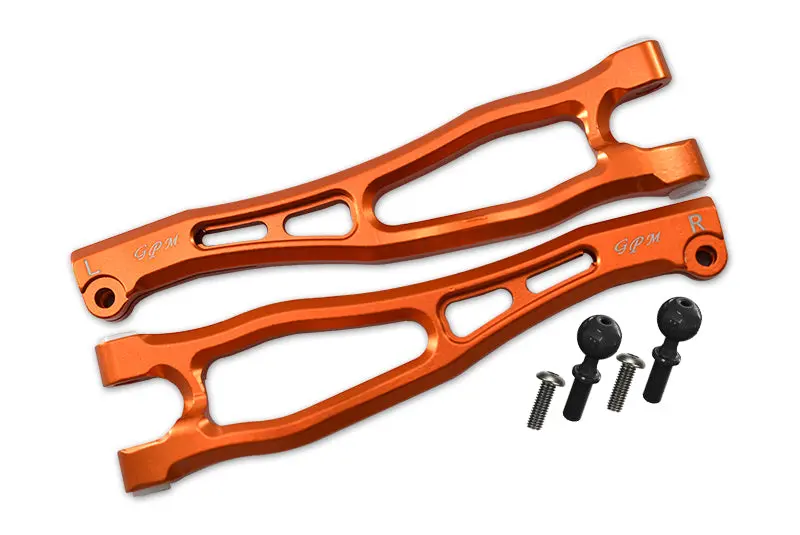 Arrma 1/7 Fireteam Tactical Unit 6S Blx Ara7618 Aluminum Front Upper Arms - 6Pc Set Orange 1