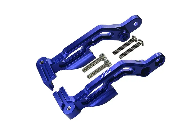 Arrma 1/7 Infraction 6S Blx Aluminum Rear Body Post Fixed Mount - 2Pc Set Blue 1