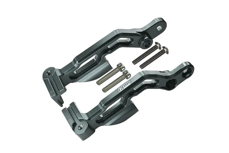 Arrma 1/7 Infraction 6S Blx Aluminum Rear Body Post Fixed Mount - 2Pc Set Gray Silver 1
