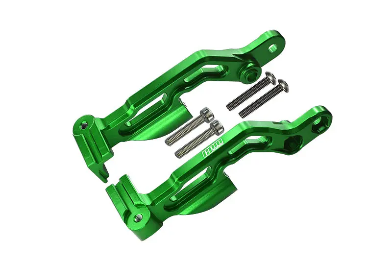 Arrma 1/7 Infraction 6S Blx Aluminum Rear Body Post Fixed Mount - 2Pc Set Green 1