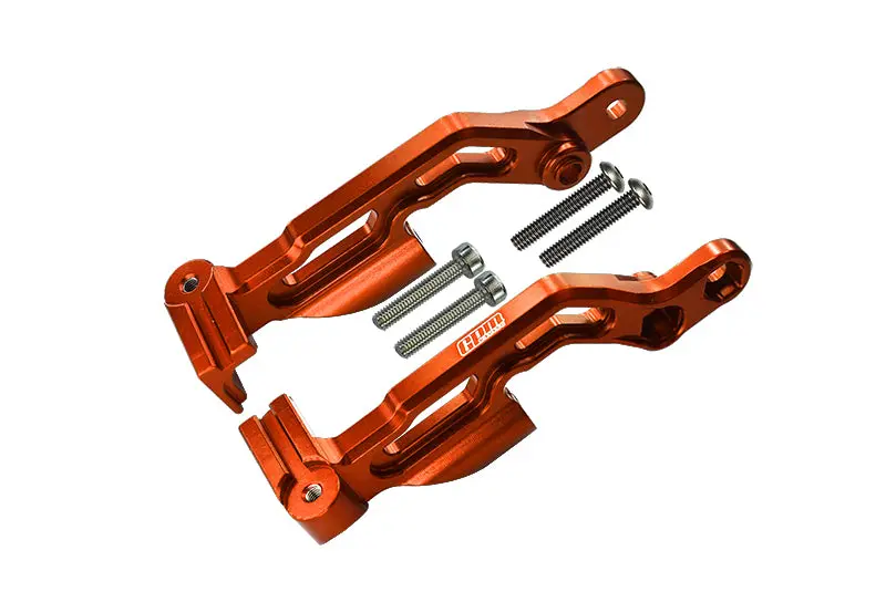 Arrma 1/7 Infraction 6S Blx Aluminum Rear Body Post Fixed Mount - 2Pc Set Orange 1