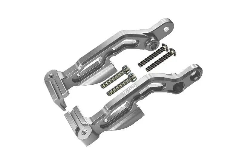 Arrma 1/7 Infraction 6S Blx Aluminum Rear Body Post Fixed Mount - 2Pc Set Silver 1