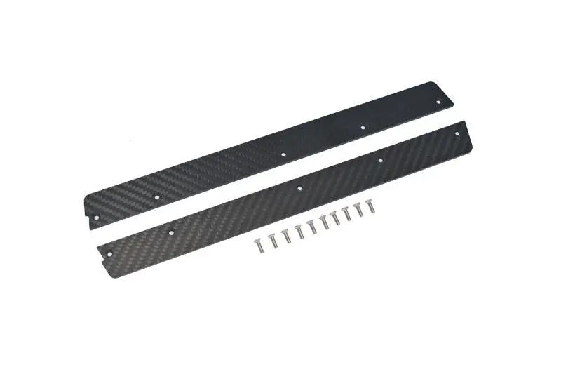 Arrma 1/7 Infraction 6S Blx Ara109001 Carbon Fiber Chassis Side Panels (25Mm Wide) - 12Pc Set Black 1