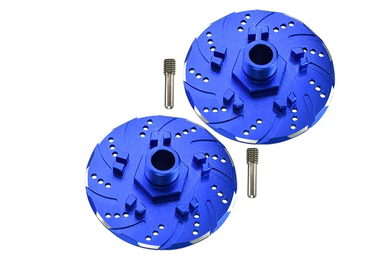 Arrma 1/7 Infraction 6S Blx / Infraction V2 6S Blx Aluminum +6Mm Hex With Brake Disk With Silver Lining - 2Pc Set Blue 1