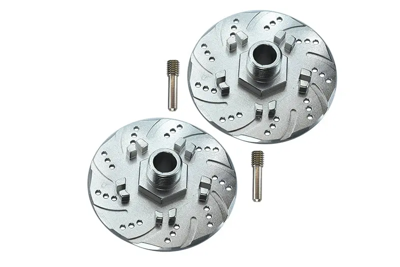 Arrma 1/7 Infraction 6S Blx / Infraction V2 6S Blx Aluminum +6Mm Hex With Brake Disk With Silver Lining - 2Pc Set Silver 1
