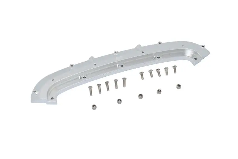 Arrma 1/7 Infraction / Infraction V2 / Limitless Aluminium Front Bumper Mount - 16Pc Set Silver 1