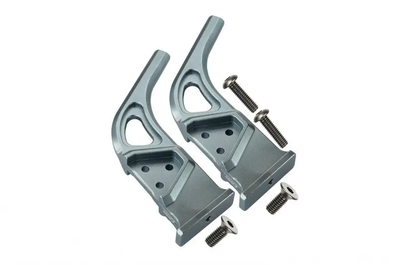 Arrma 1/7 Infraction / Infraction V2 / Limitless Aluminum Rear Wing Mount - 2Pc Set Gray Silver 1