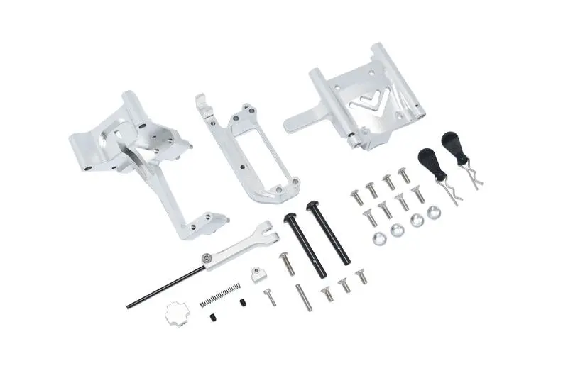 Arrma 1/7 Infraction V2 6S Blx Ara7615v2 Aluminum Handbrake Kit + Center Differential Cover - 31Pc Set Silver 1