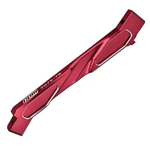 Arrma 1/7 Limitless V2 Speed Bash Roller-Ara7116v2 Aluminum 7075-T6 Front Chassis Brace - 1Pc Set Red 1