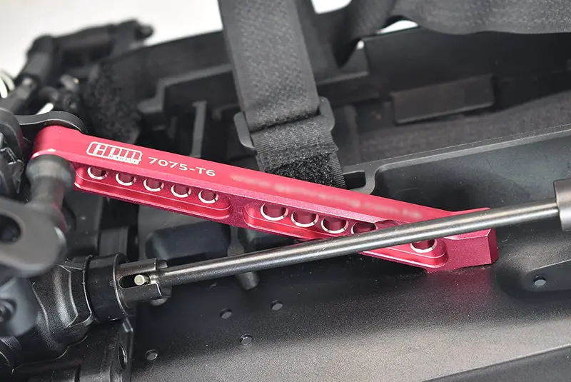 Arrma 1/7 Limitless V2 Speed Bash Roller-Ara7116v2 Aluminum 7075-T6 Rear Chassis Brace - 1Pc Set Black 2