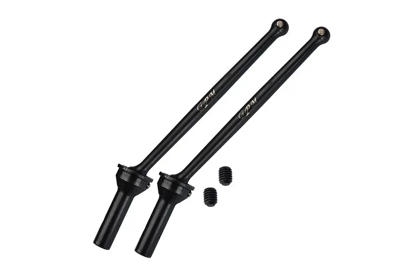 Arrma 1/7 Limitless V2 Speed Bash Roller-Ara7116v2 Medium Carbon Steel Rear Cvd Driveshaft - 4Pc Set Black 1