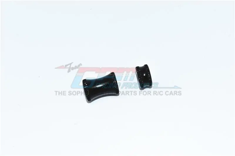 Arrma 1/7 Mojave 6S Blx Aluminum Collar For Rear Chassis Brace - 2Pc Set Black 1