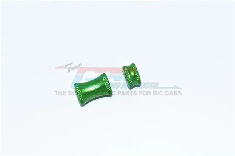 Arrma 1/7 Mojave 6S Blx Aluminum Collar For Rear Chassis Brace - 2Pc Set Green 1
