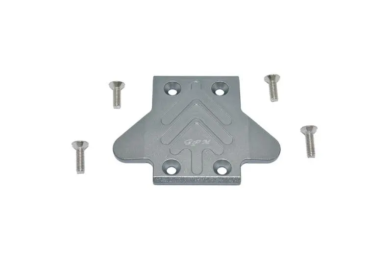 Arrma 1/7 Mojave 6S Blx Aluminum Front Chassis Protection Plate - 5Pc Set Gray Silver 1