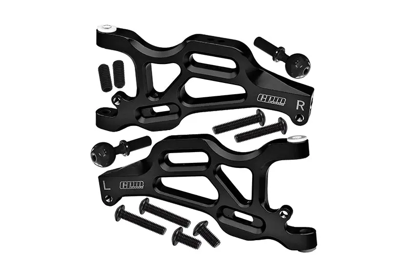Arrma 1/7 Mojave 6S Blx Aluminum Front Lower Arms - 2Pc Set Black 1