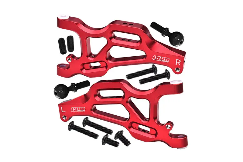 Arrma 1/7 Mojave 6S Blx Aluminum Front Lower Arms - 2Pc Set Red 1