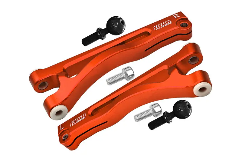 Arrma 1/7 Mojave 6S Blx Aluminum Front Upper Arms - 2Pc Set Orange 1