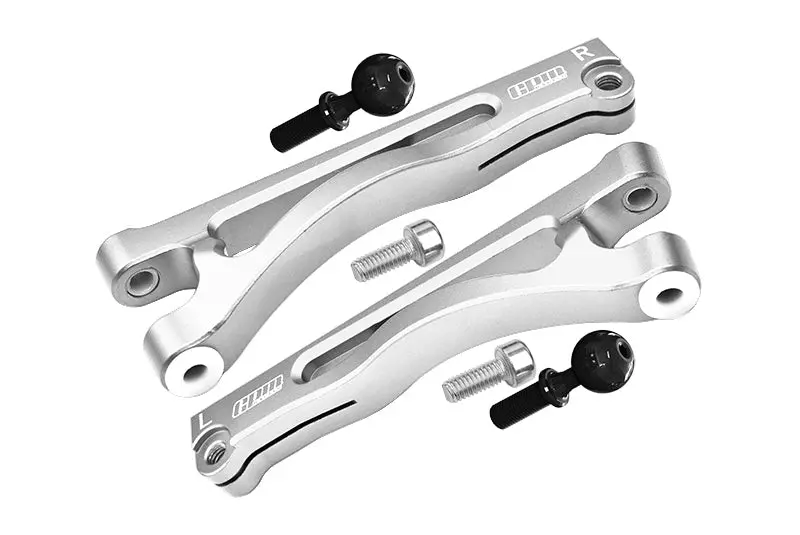 Arrma 1/7 Mojave 6S Blx Aluminum Front Upper Arms - 2Pc Set Silver 1