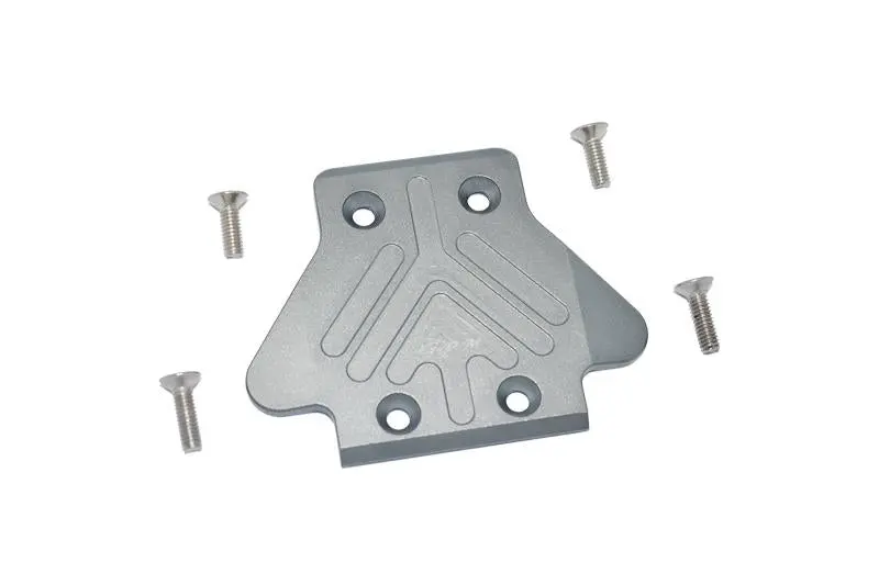 Arrma 1/7 Mojave 6S Blx Aluminum Rear Chassis Protection Plate - 5Pc Set Gray Silver 1