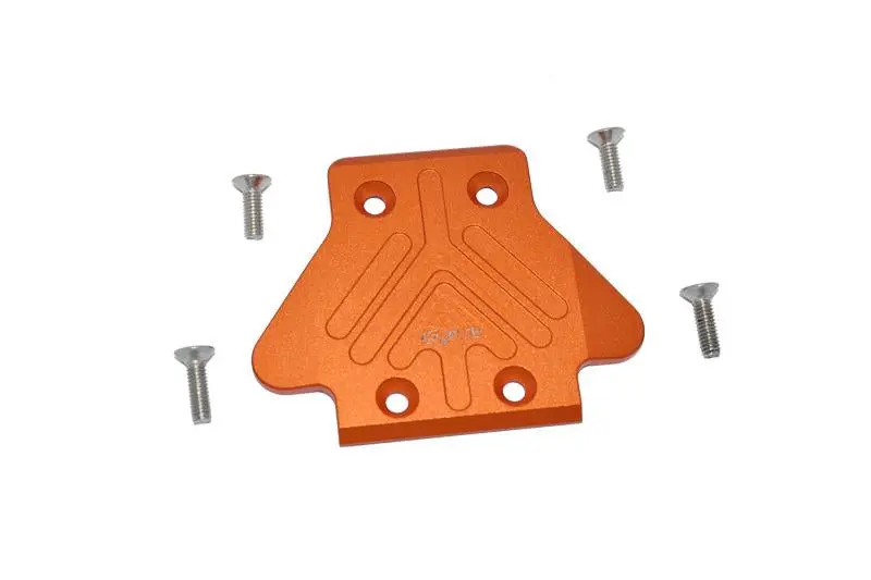 Arrma 1/7 Mojave 6S Blx Aluminum Rear Chassis Protection Plate - 5Pc Set Orange 1