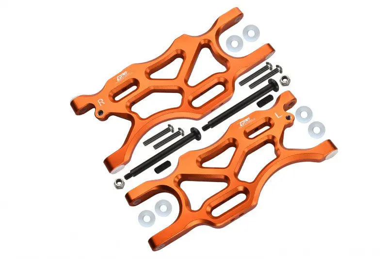 Arrma 1/7 Mojave 6S Blx Aluminum Rear Lower Arms - 2Pc Set Orange 1